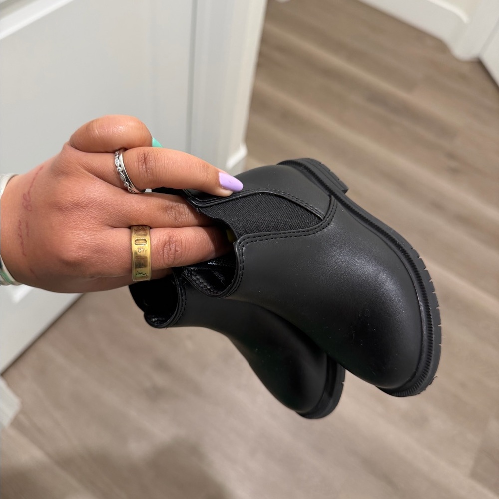 Cat & Jack Black Kids Boots